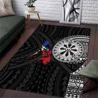 Philippines Strong Area Rug Filipino Map Polynesian Tattoo - Wonder Print Shop