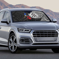 Philippines Strong Auto Sun Shade Filipino Map Polynesian Tattoo - Wonder Print Shop