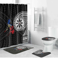 Philippines Strong Bathroom Set Filipino Map Polynesian Tattoo - Wonder Print Shop