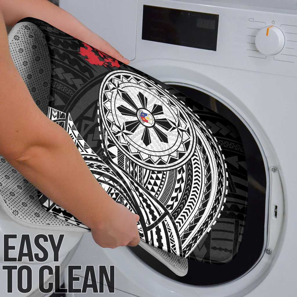 Philippines Strong Bathroom Set Filipino Map Polynesian Tattoo - Wonder Print Shop