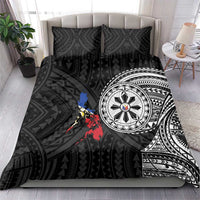 Philippines Strong Bedding Set Filipino Map Polynesian Tattoo - Wonder Print Shop