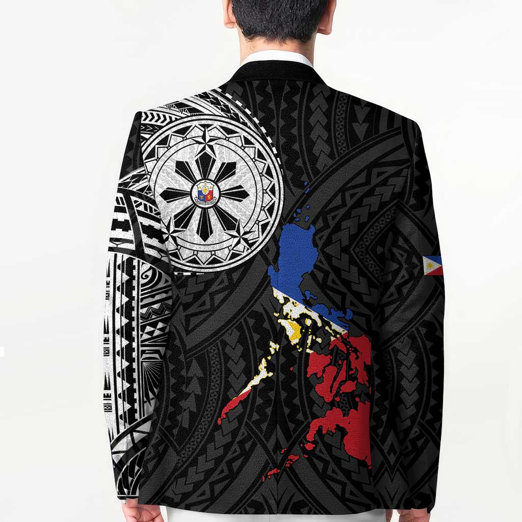 Philippines Strong Blazer Filipino Map Polynesian Tattoo - Wonder Print Shop