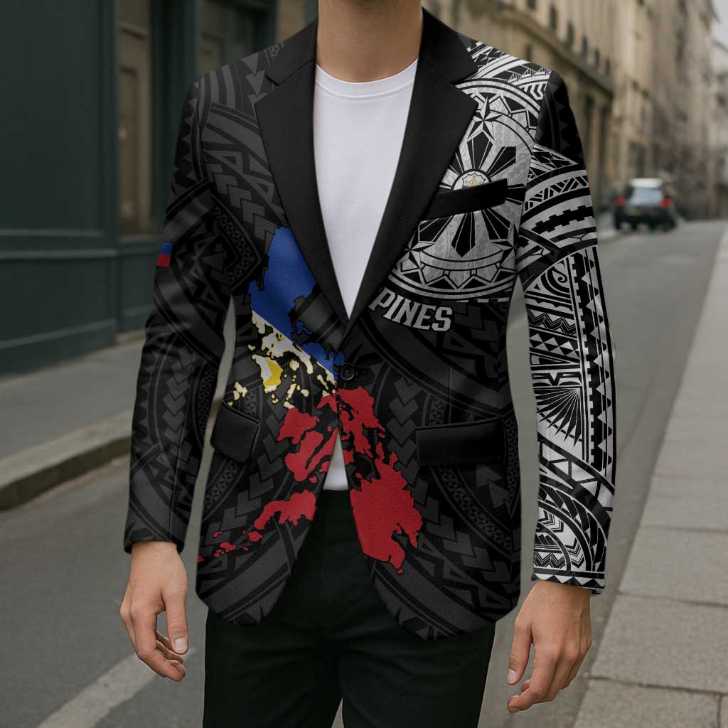 Philippines Strong Blazer Filipino Map Polynesian Tattoo - Wonder Print Shop