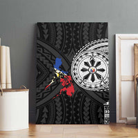 Philippines Strong Canvas Wall Art Filipino Map Polynesian Tattoo - Wonder Print Shop