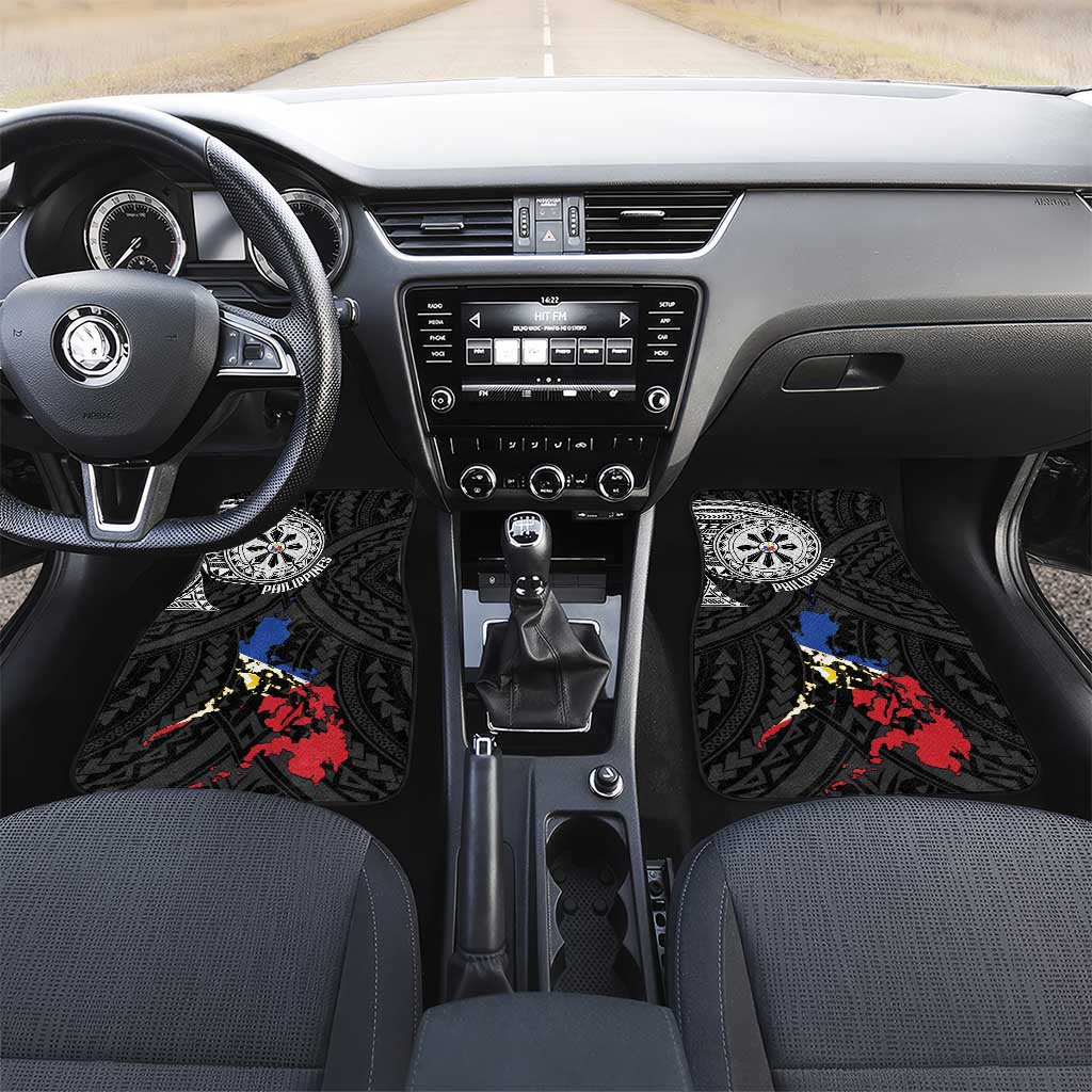 Philippines Strong Car Mats Filipino Map Polynesian Tattoo - Wonder Print Shop