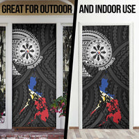 Philippines Strong Door Cover Filipino Map Polynesian Tattoo - Wonder Print Shop