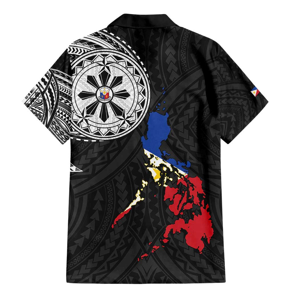 Philippines Strong Family Matching Mermaid Dress and Hawaiian Shirt Filipino Map Polynesian Tattoo - Wonder Print Shop