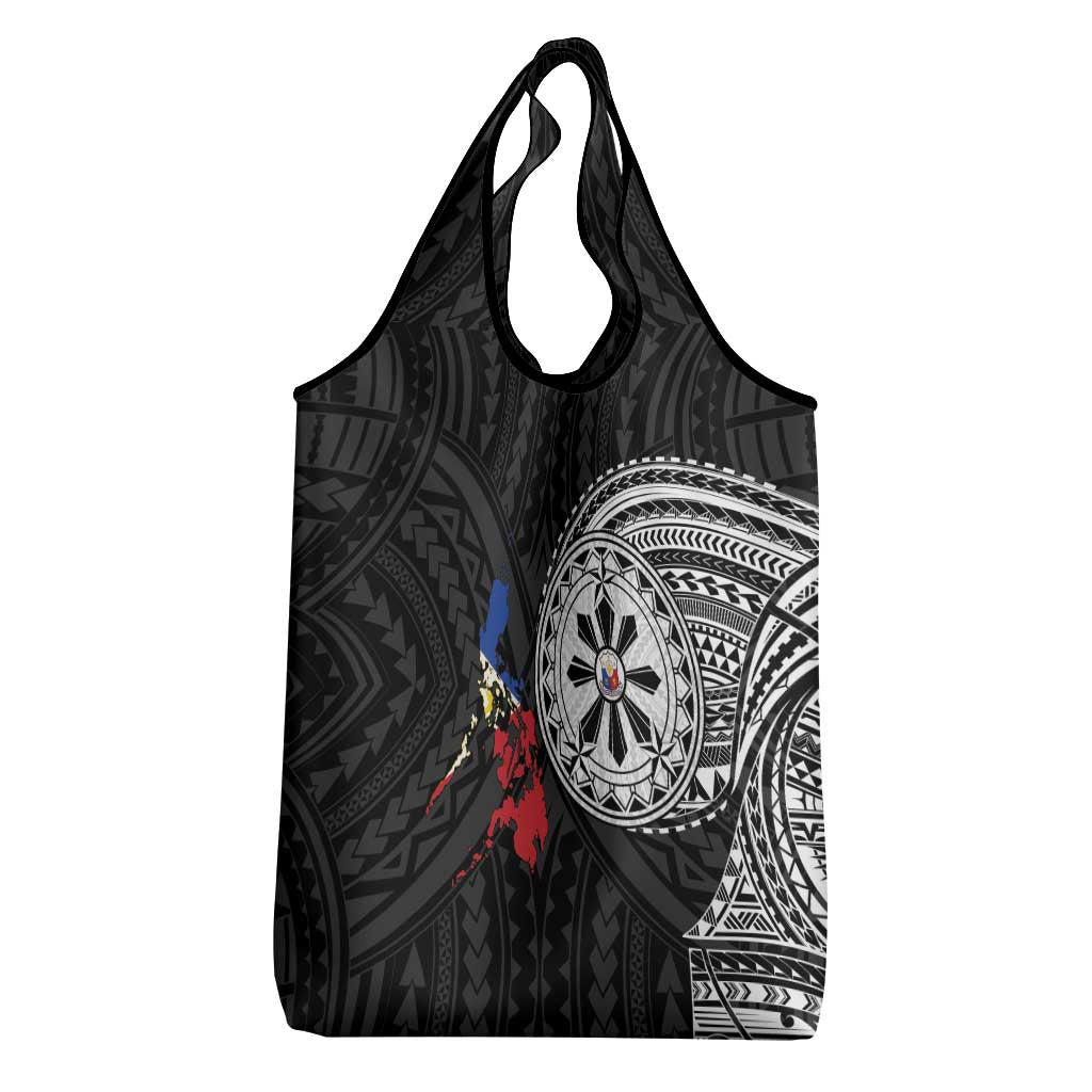 Philippines Strong Grocery Bag Filipino Map Polynesian Tattoo - Wonder Print Shop