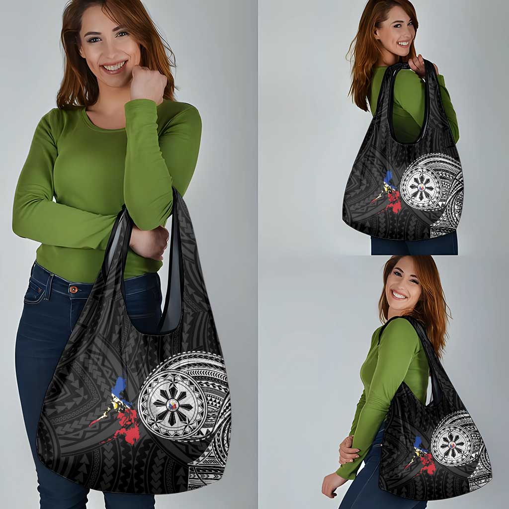 Philippines Strong Grocery Bag Filipino Map Polynesian Tattoo - Wonder Print Shop