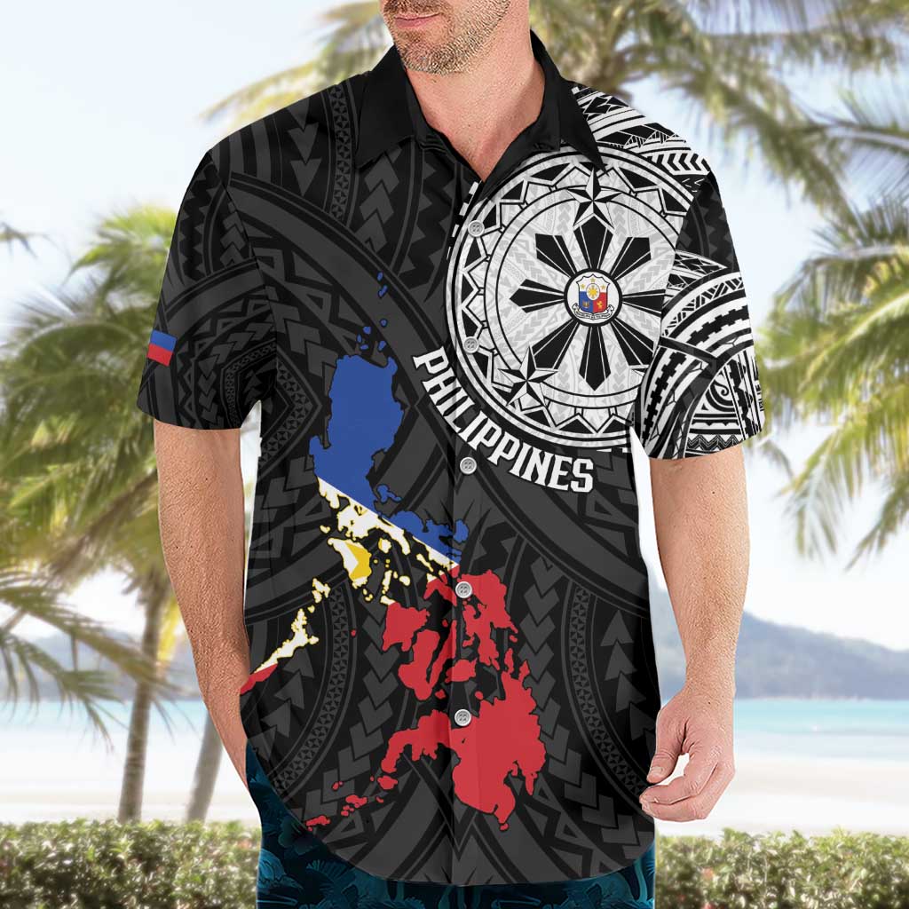 Philippines Strong Hawaiian Shirt Filipino Map Polynesian Tattoo - Wonder Print Shop