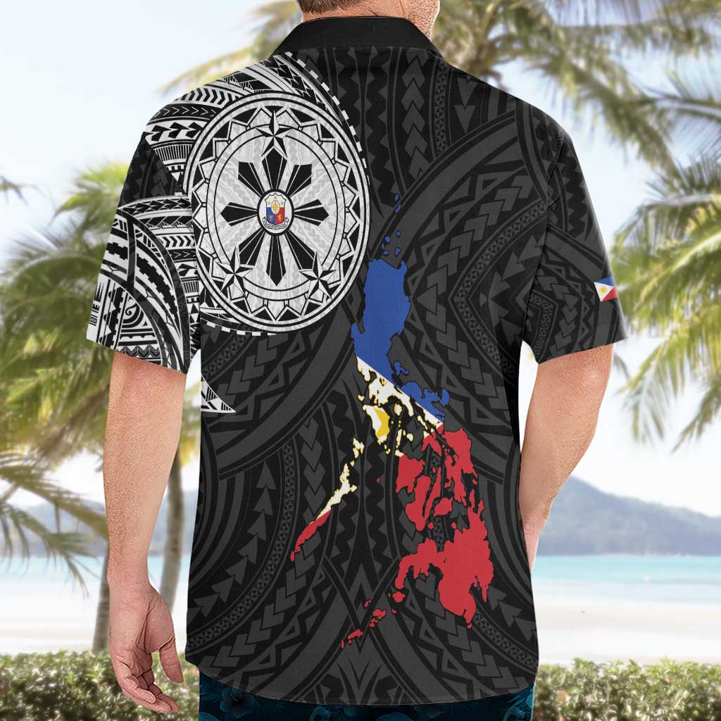 Philippines Strong Hawaiian Shirt Filipino Map Polynesian Tattoo - Wonder Print Shop