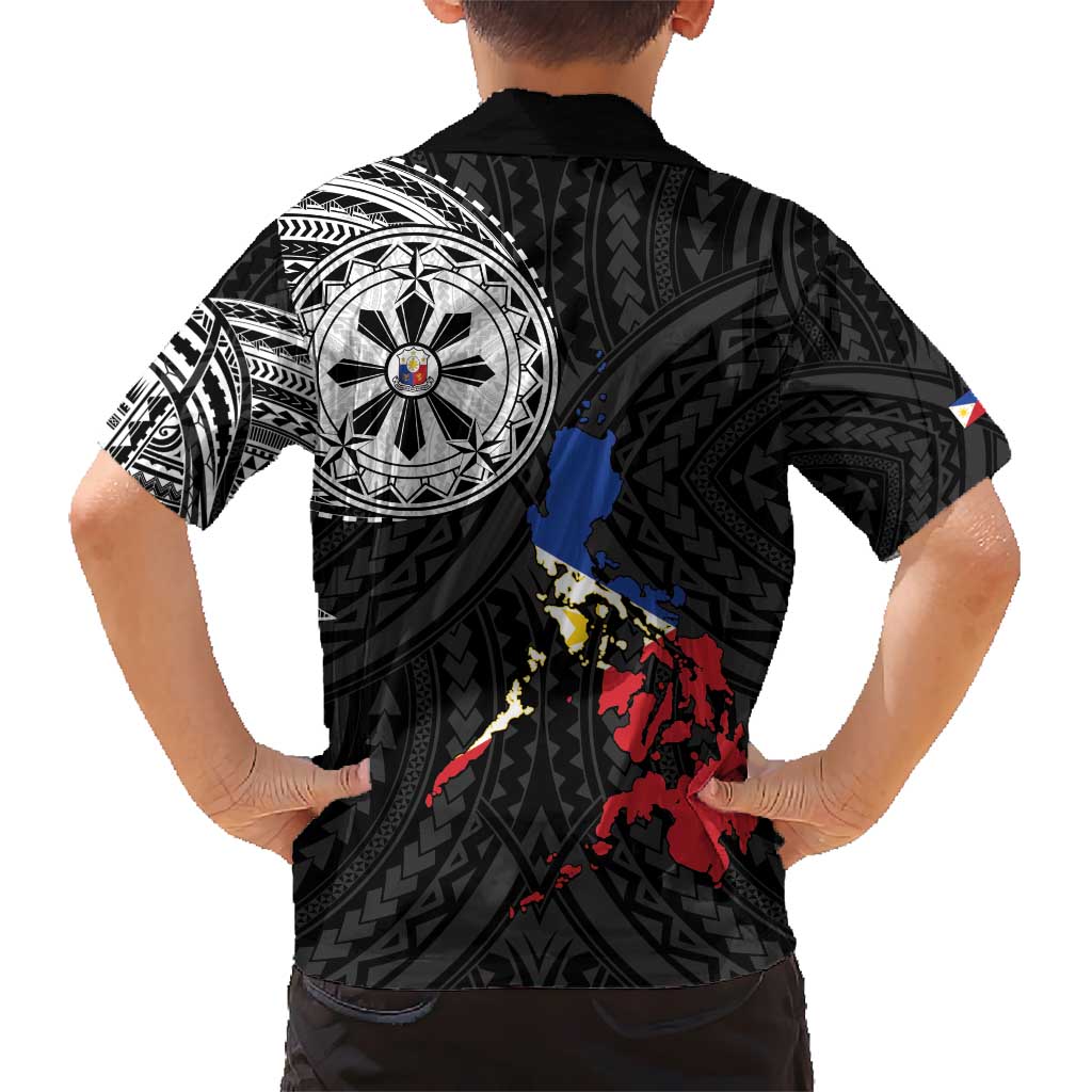 Philippines Strong Hawaiian Shirt Filipino Map Polynesian Tattoo - Wonder Print Shop