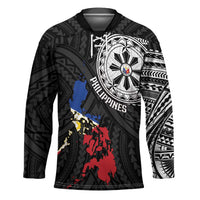 Philippines Strong Hockey Jersey Filipino Map Polynesian Tattoo - Wonder Print Shop