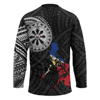 Philippines Strong Hockey Jersey Filipino Map Polynesian Tattoo - Wonder Print Shop