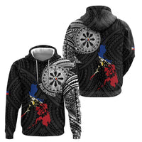 Philippines Strong Hoodie Filipino Map Polynesian Tattoo - Wonder Print Shop