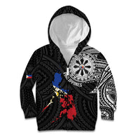 Philippines Strong Kid Hoodie Filipino Map Polynesian Tattoo - Wonder Print Shop