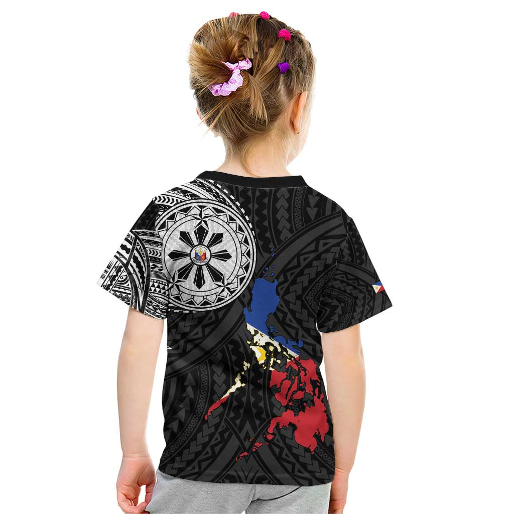 Philippines Strong Kid T Shirt Filipino Map Polynesian Tattoo - Wonder Print Shop