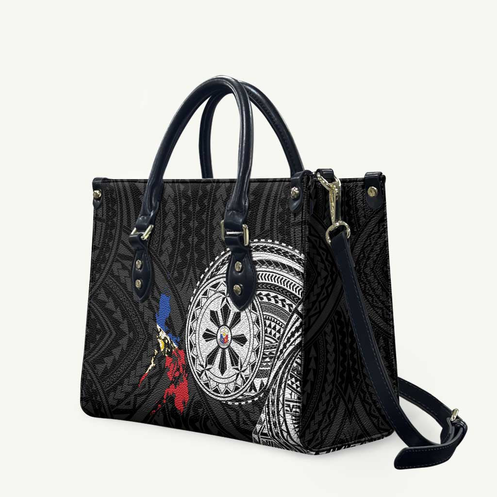 Philippines Strong Leather Bag Filipino Map Polynesian Tattoo - Wonder Print Shop