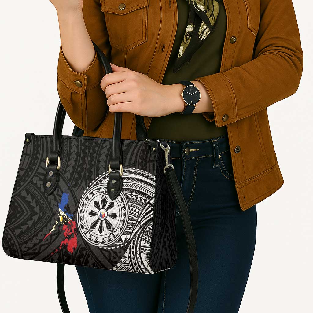 Philippines Strong Leather Bag Filipino Map Polynesian Tattoo - Wonder Print Shop
