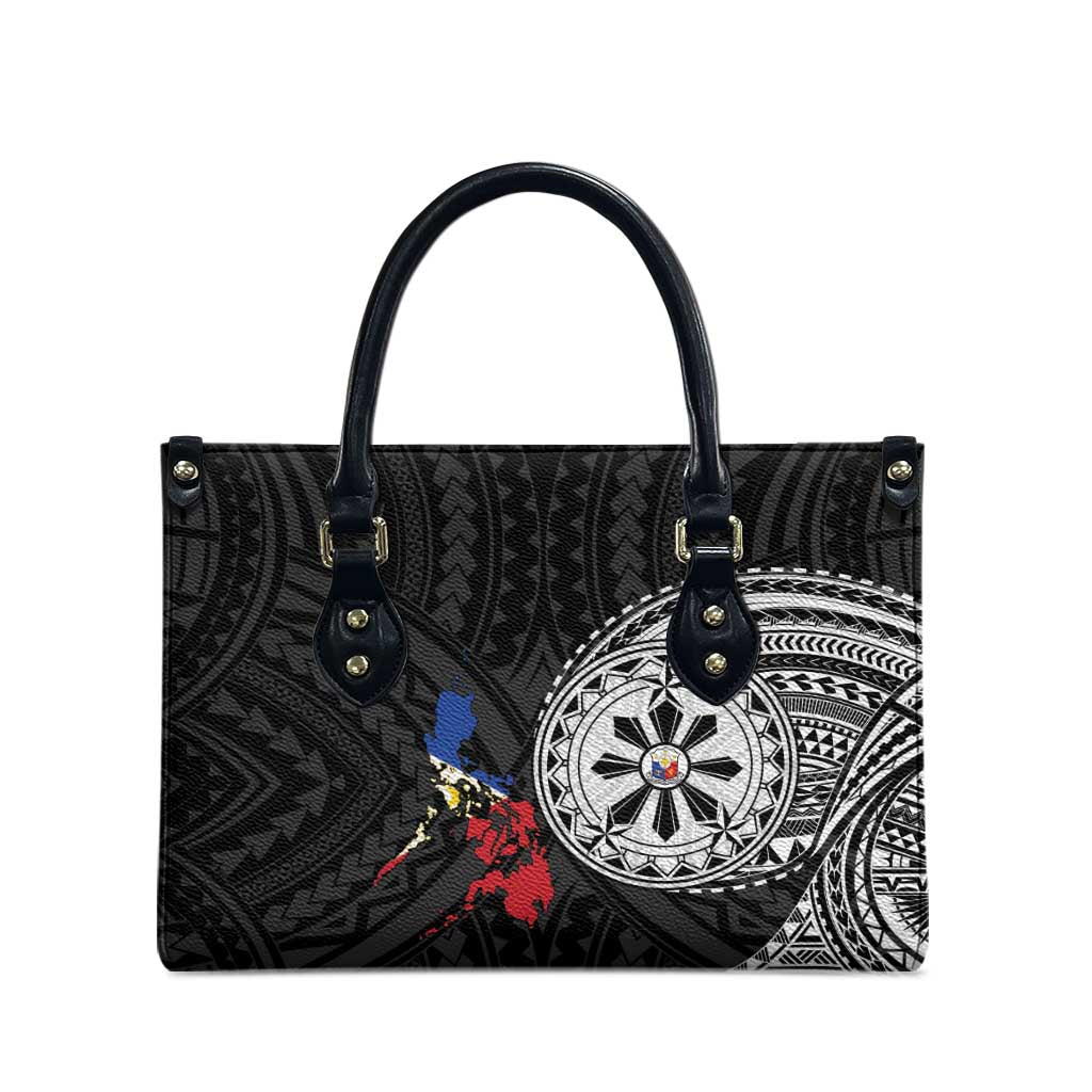 Philippines Strong Leather Bag Filipino Map Polynesian Tattoo - Wonder Print Shop