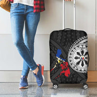 Philippines Strong Luggage Cover Filipino Map Polynesian Tattoo - Wonder Print Shop