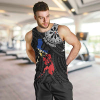 Philippines Strong Men Tank Top Filipino Map Polynesian Tattoo - Wonder Print Shop