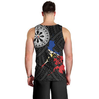 Philippines Strong Men Tank Top Filipino Map Polynesian Tattoo - Wonder Print Shop