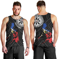 Philippines Strong Men Tank Top Filipino Map Polynesian Tattoo - Wonder Print Shop