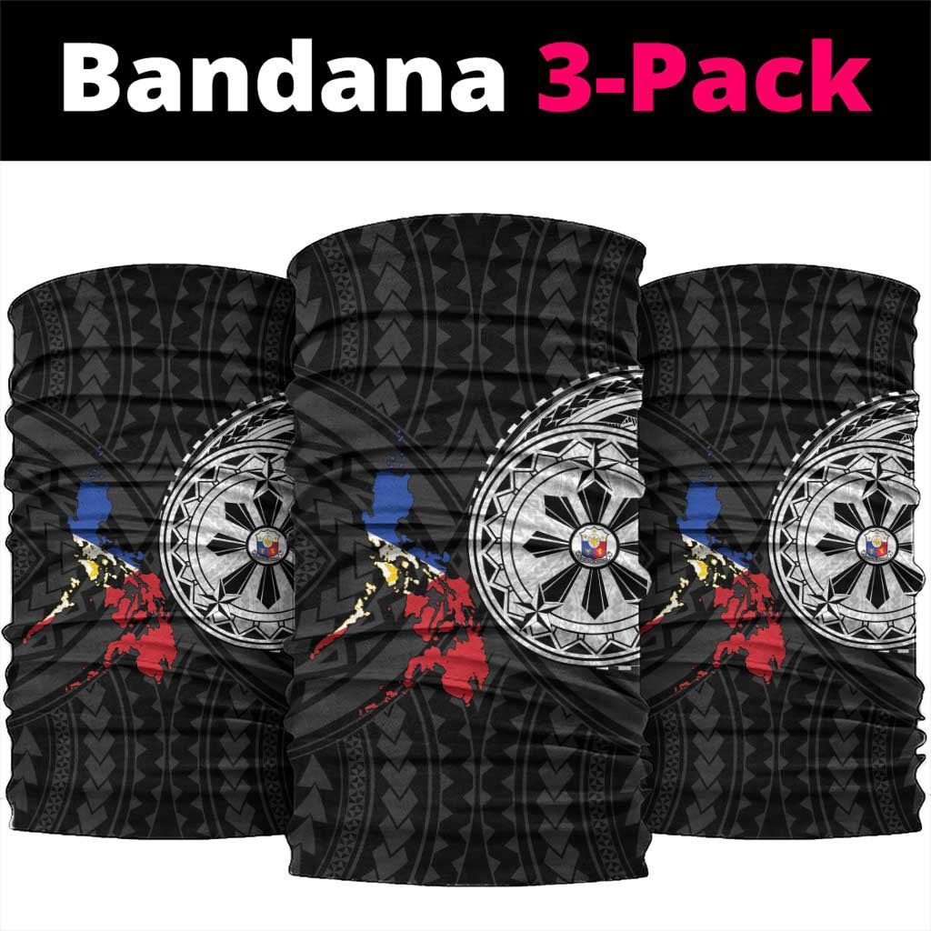 Philippines Strong Neck Gaiter Filipino Map Polynesian Tattoo - Wonder Print Shop