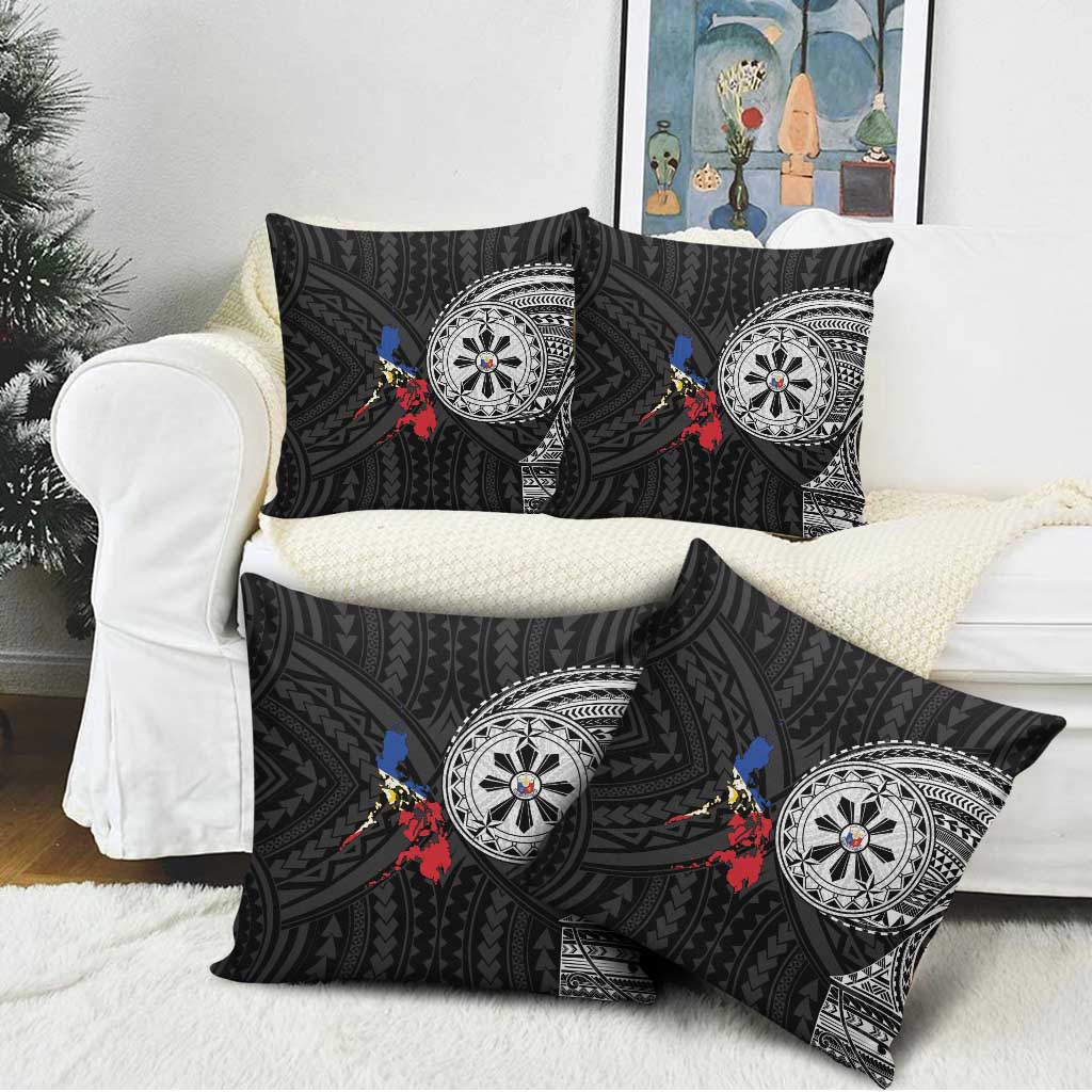 Philippines Strong Pillow Cover Filipino Map Polynesian Tattoo - Wonder Print Shop