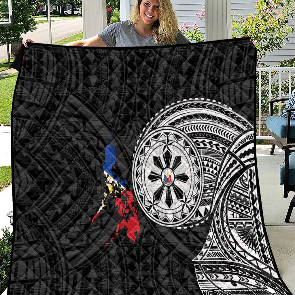 Philippines Strong Quilt Filipino Map Polynesian Tattoo - Wonder Print Shop
