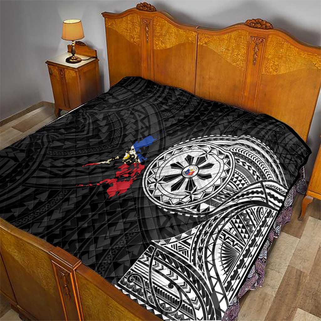 Philippines Strong Quilt Filipino Map Polynesian Tattoo - Wonder Print Shop