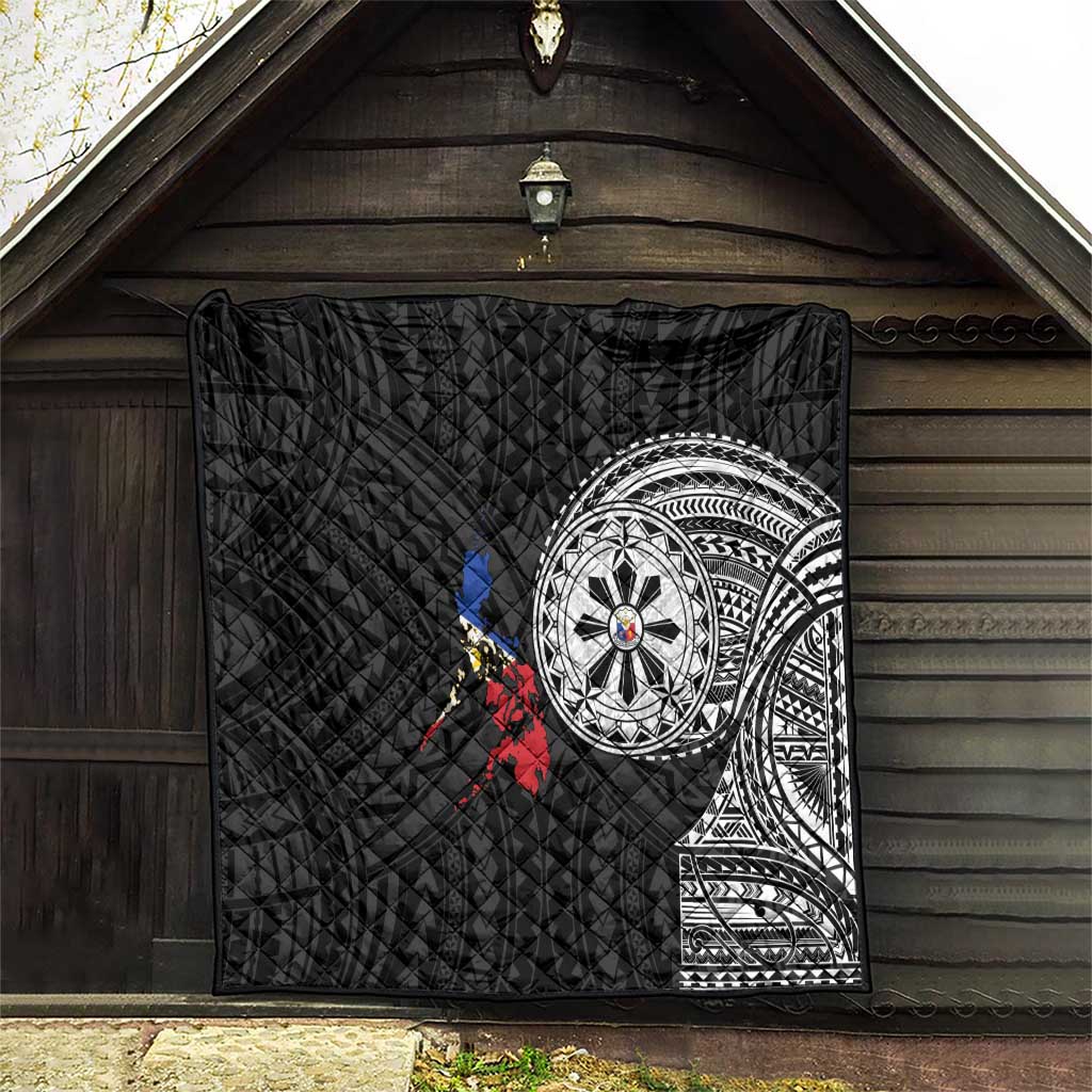 Philippines Strong Quilt Filipino Map Polynesian Tattoo - Wonder Print Shop