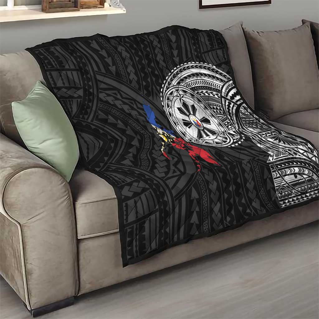 Philippines Strong Quilt Filipino Map Polynesian Tattoo - Wonder Print Shop