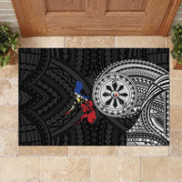 Philippines Strong Rubber Doormat Filipino Map Polynesian Tattoo - Wonder Print Shop