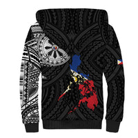 Philippines Strong Sherpa Hoodie Filipino Map Polynesian Tattoo - Wonder Print Shop