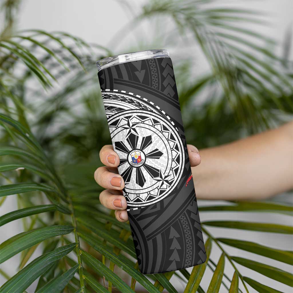 Philippines Strong Skinny Tumbler Filipino Map Polynesian Tattoo - Wonder Print Shop
