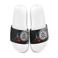 Philippines Strong Slide Sandals Filipino Map Polynesian Tattoo - Wonder Print Shop
