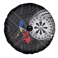 Philippines Strong Spare Tire Cover Filipino Map Polynesian Tattoo - Wonder Print Shop