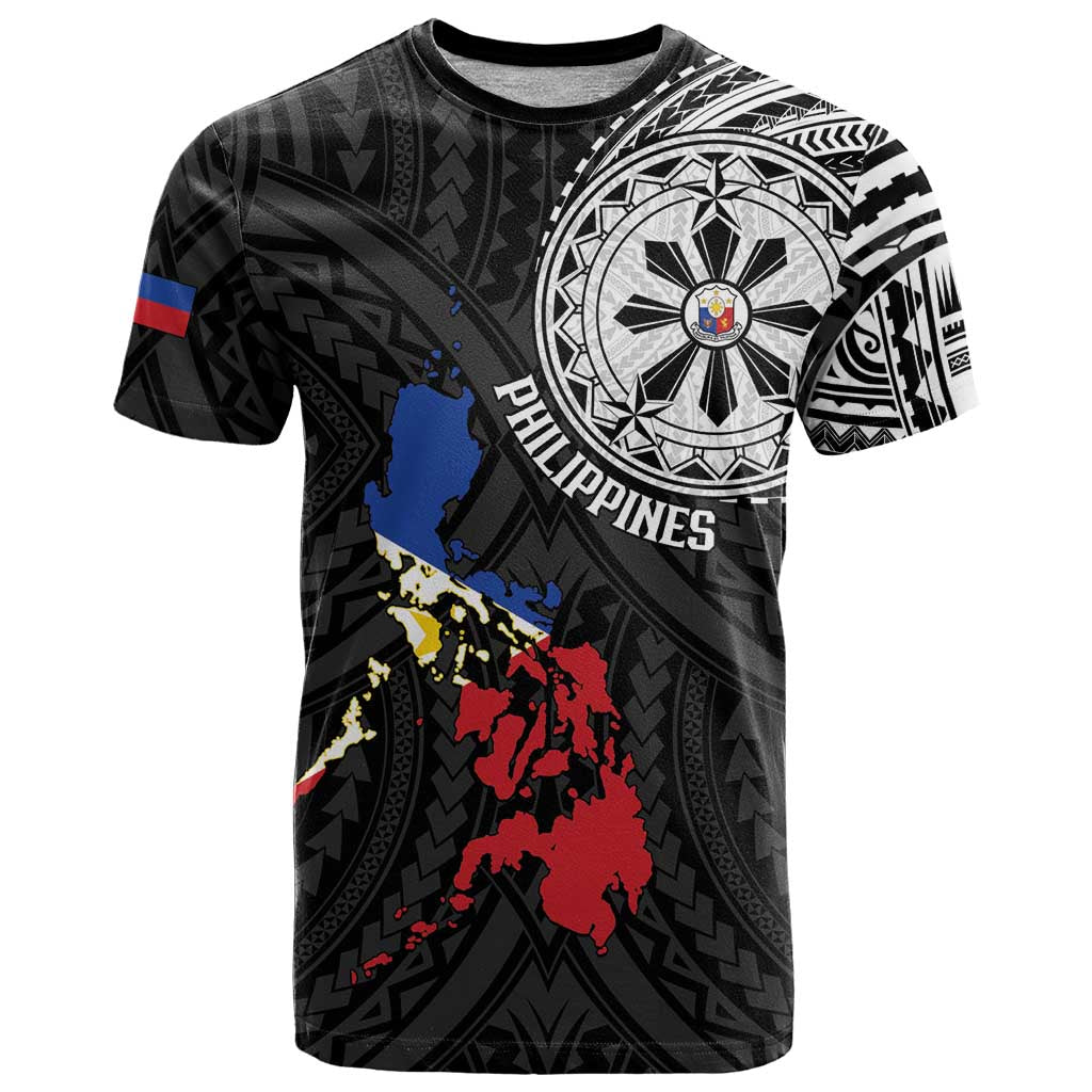 Philippines Strong T Shirt Filipino Map Polynesian Tattoo - Wonder Print Shop