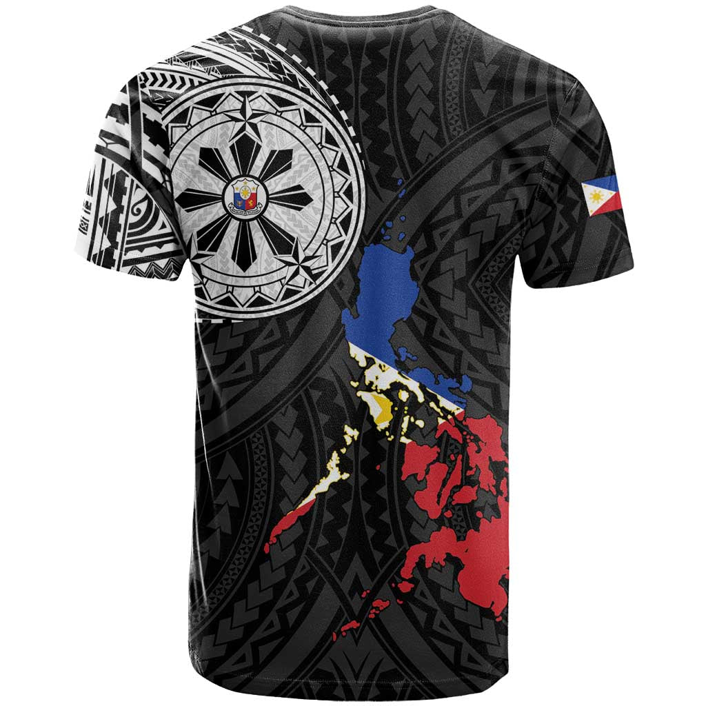 Philippines Strong T Shirt Filipino Map Polynesian Tattoo - Wonder Print Shop