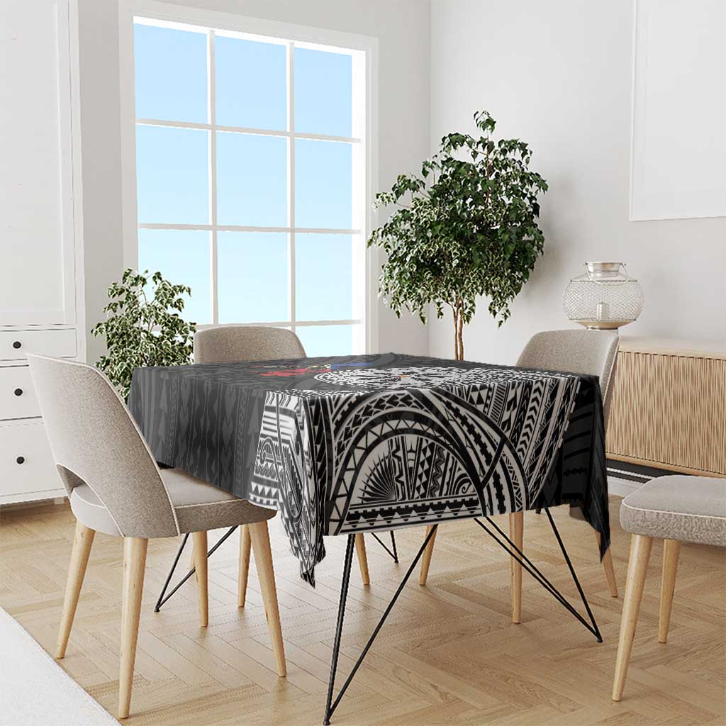 Philippines Strong Tablecloth Filipino Map Polynesian Tattoo - Wonder Print Shop