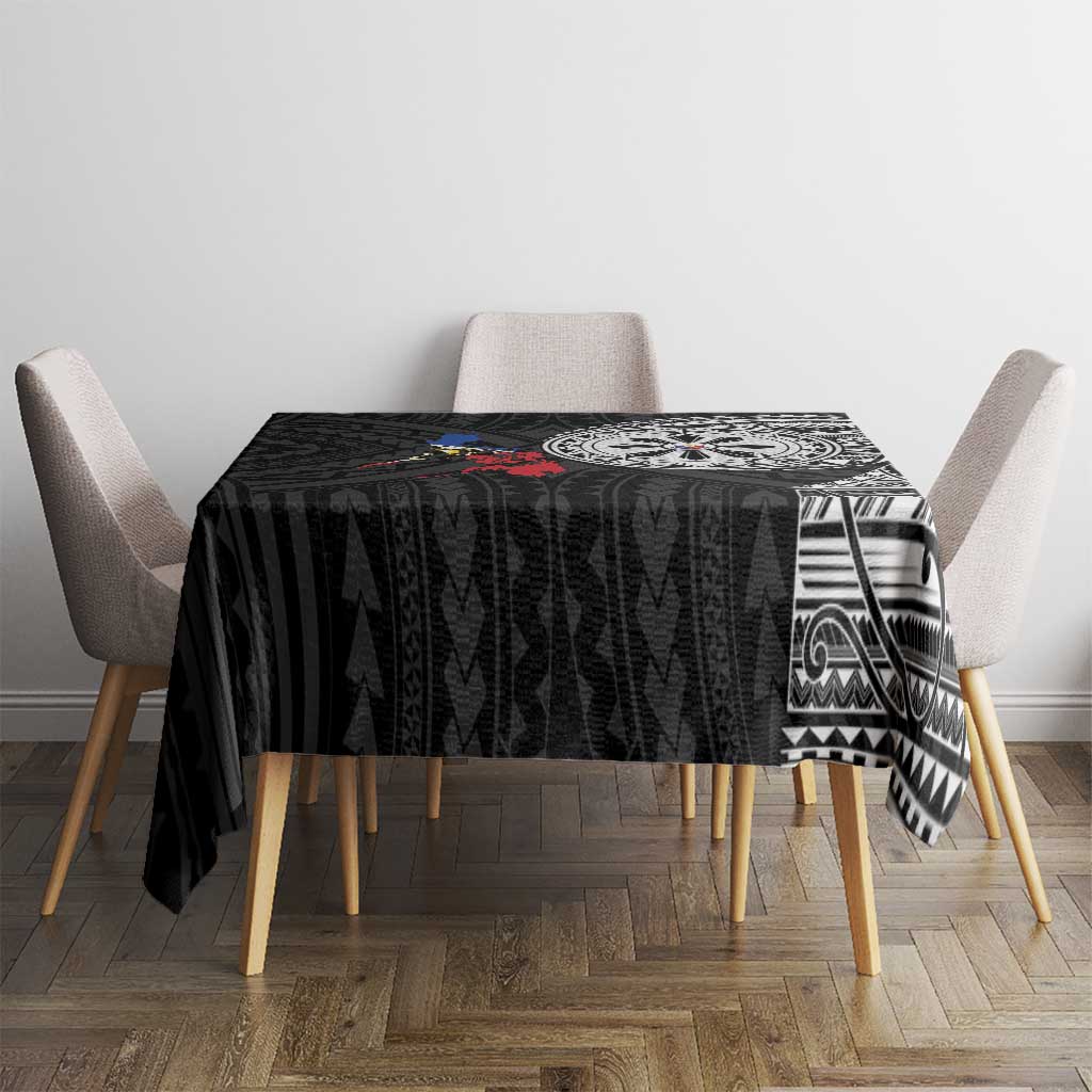 Philippines Strong Tablecloth Filipino Map Polynesian Tattoo - Wonder Print Shop