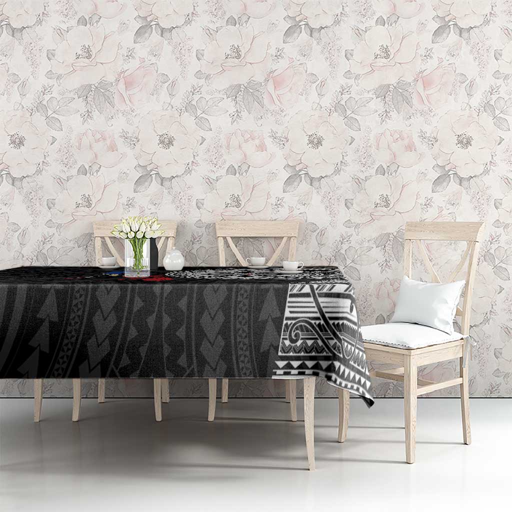 Philippines Strong Tablecloth Filipino Map Polynesian Tattoo - Wonder Print Shop