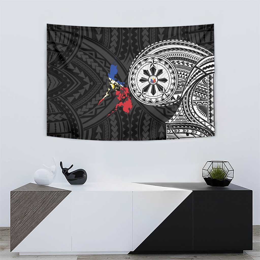 Philippines Strong Tapestry Filipino Map Polynesian Tattoo - Wonder Print Shop