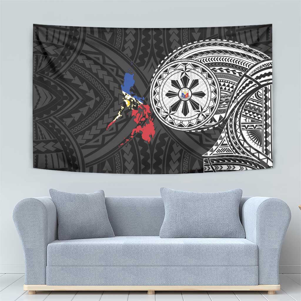 Philippines Strong Tapestry Filipino Map Polynesian Tattoo - Wonder Print Shop