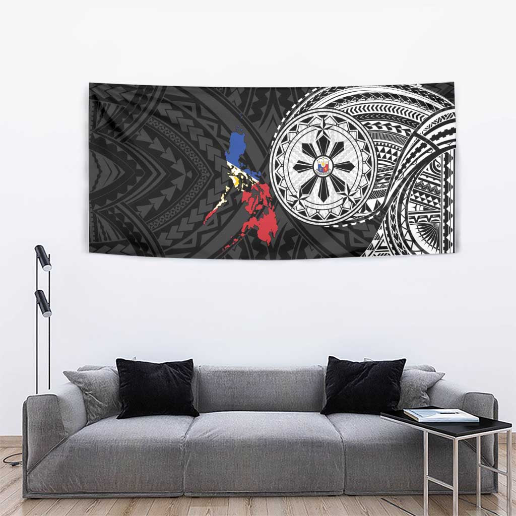 Philippines Strong Tapestry Filipino Map Polynesian Tattoo - Wonder Print Shop
