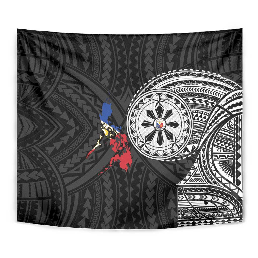 Philippines Strong Tapestry Filipino Map Polynesian Tattoo - Wonder Print Shop