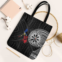 Philippines Strong Tote Bag Filipino Map Polynesian Tattoo - Wonder Print Shop