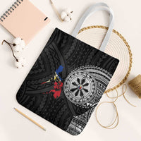Philippines Strong Tote Bag Filipino Map Polynesian Tattoo - Wonder Print Shop
